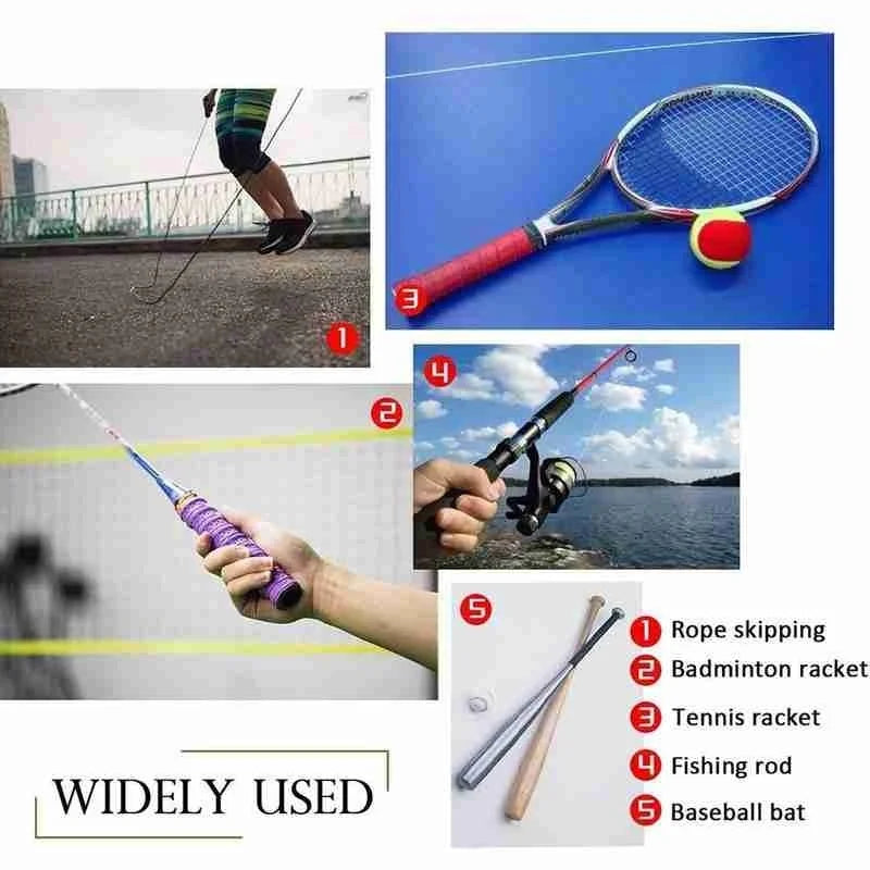 6 Colors Brand Anti-slip Racket Grip Badminton Overgrips Sweatband Outdoor Sports Accessories Tennis Tape Hand Grips